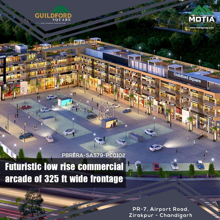 Motia Guildford Square - Commercial in Zirakpur - Dewan Realtors - Best property dealer in Zirakpur