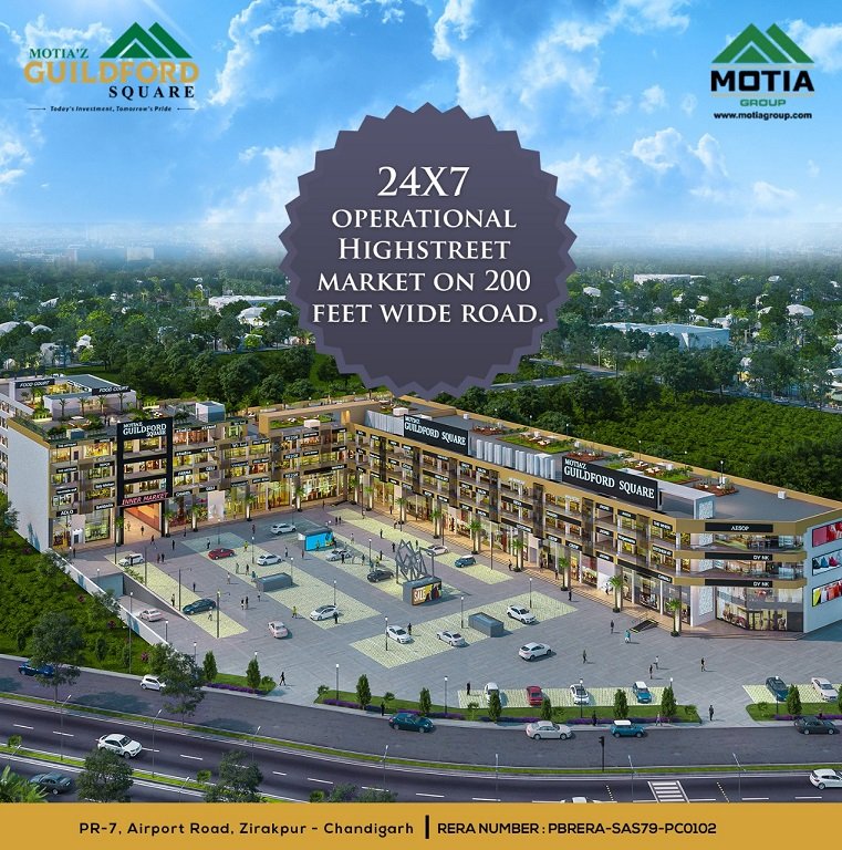 Motia Guildford Square - Commercial in Zirakpur - Dewan Realtors - Best property dealer in Zirakpur