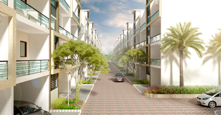 Metro Town, Zirakpur - 3 BHK ready to move independent floors in Peer Muchalla mktd by Dewan Realtors