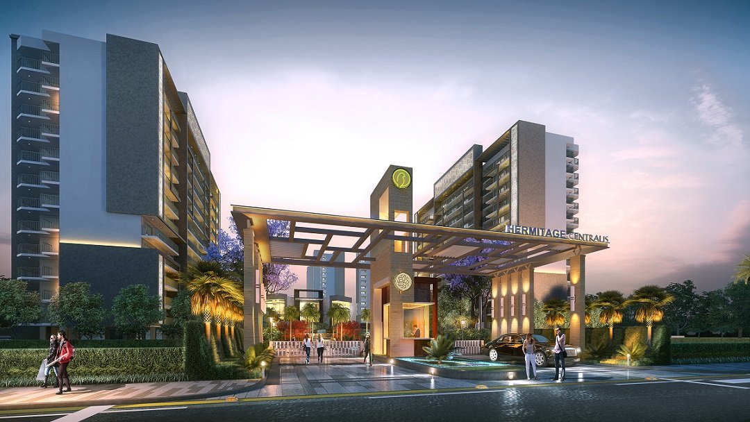 Hermitage Centralis - 3 BHK and 4 BHK luxury flats in Zirakpur on VIP Road. Marketed by Dewan Realtors