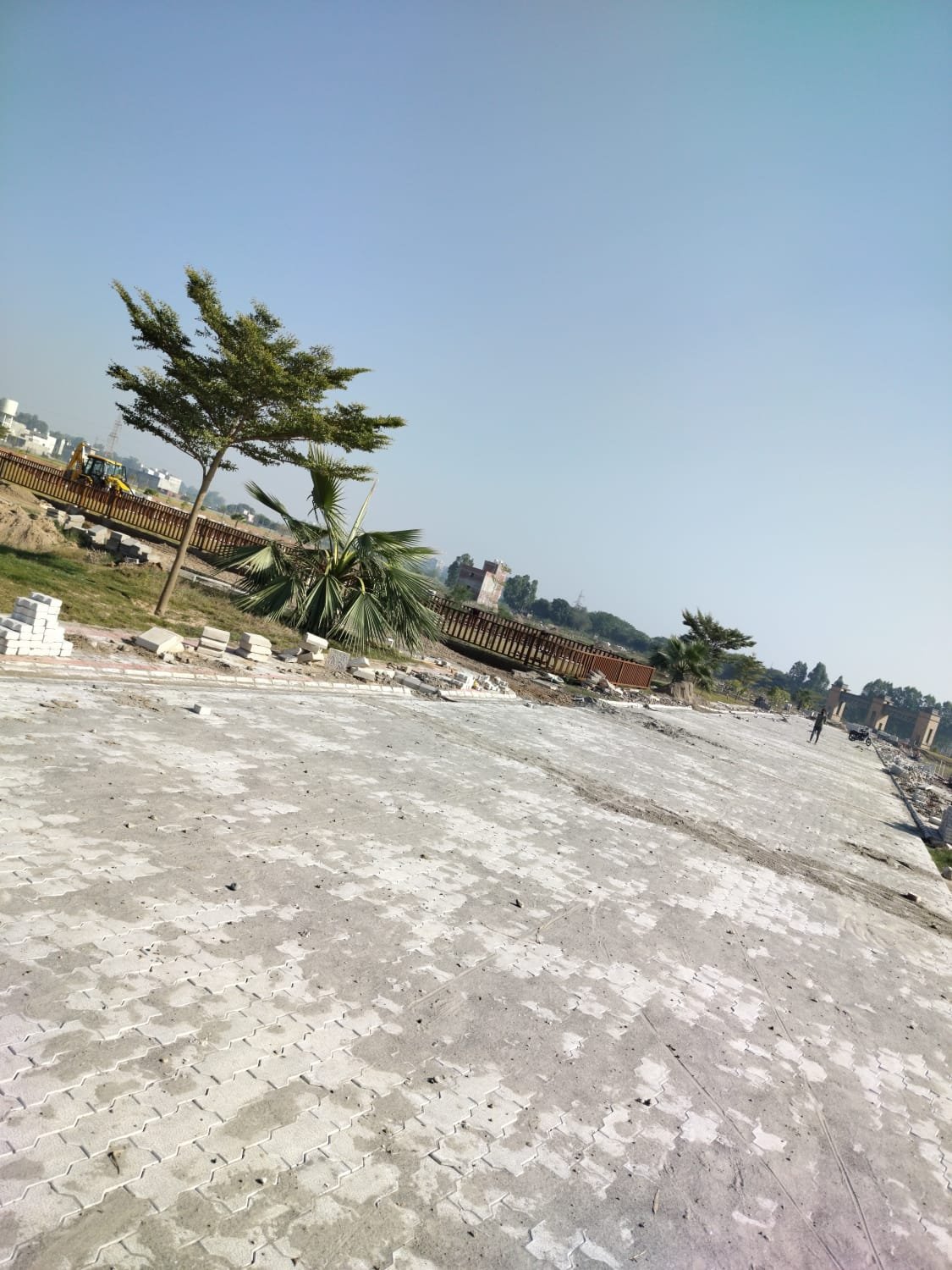 Myst Aerotown Zirakpur paved plaza and infrastructure Myst Aerotown