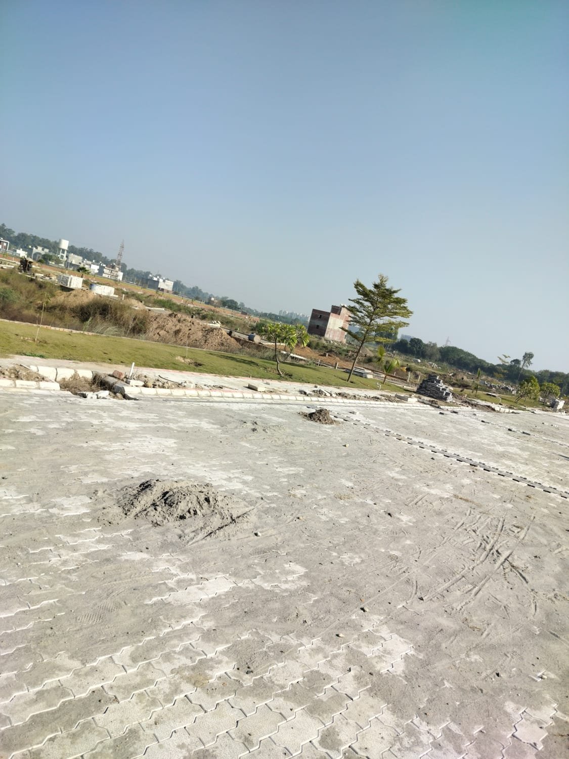 Myst Aerotown Zirakpur paved plots with roads and boundary Myst Aerotown