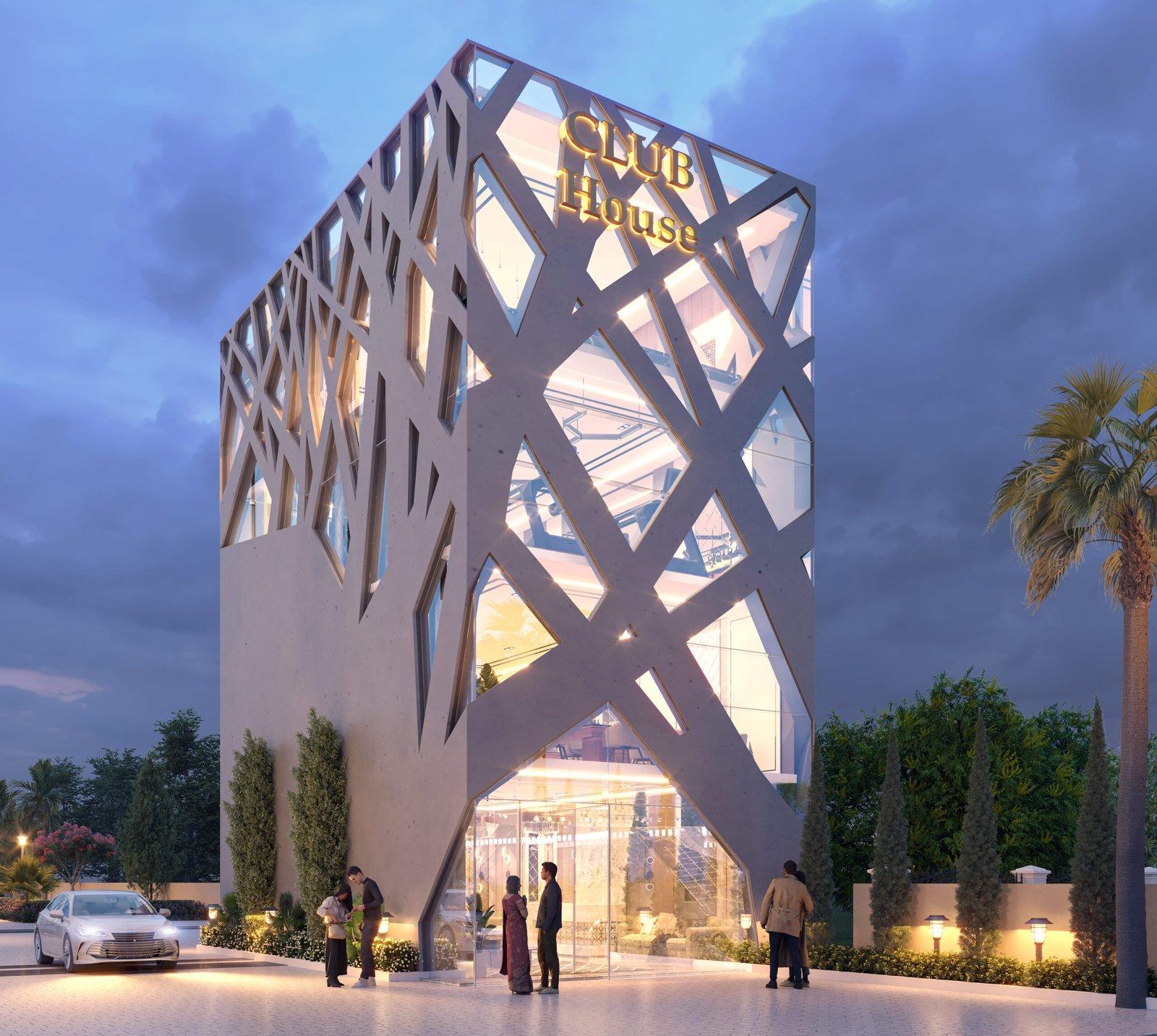 Hermitage Royale — clubhouse render Hermitage Royale