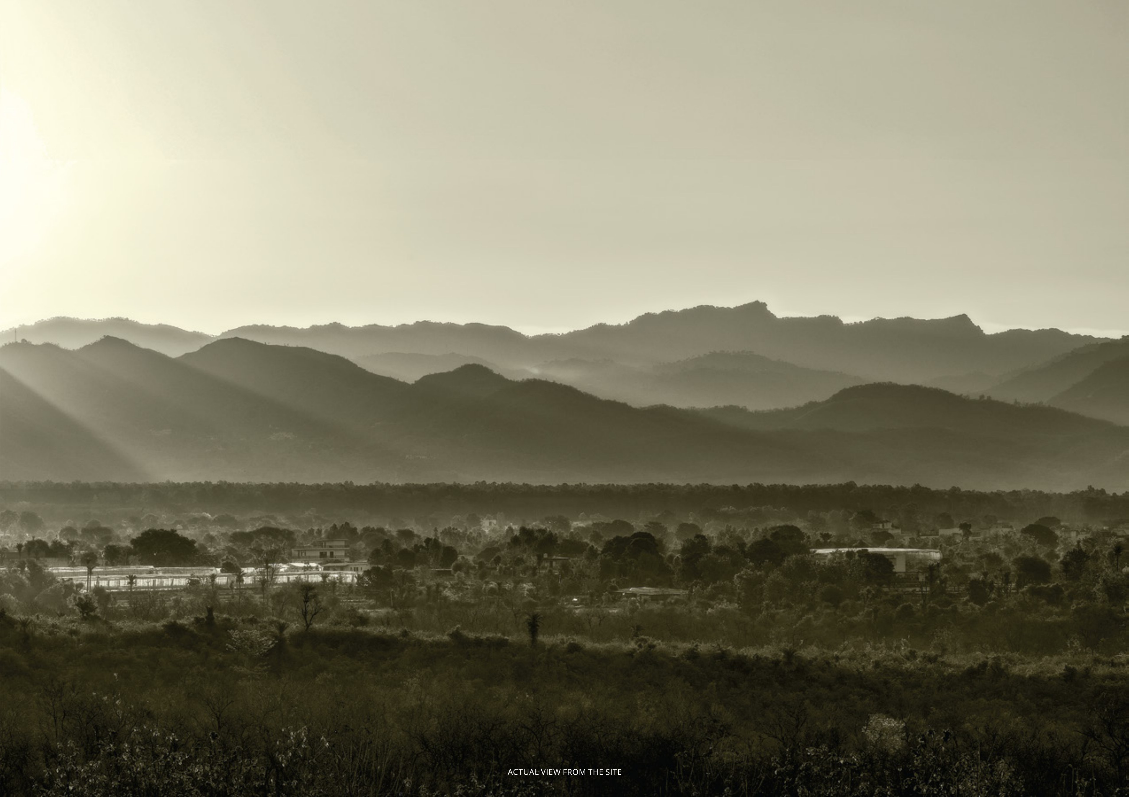 Shivalik view from Trident Hills Shivalik hills seen from the Trident Hills site in Pinjore