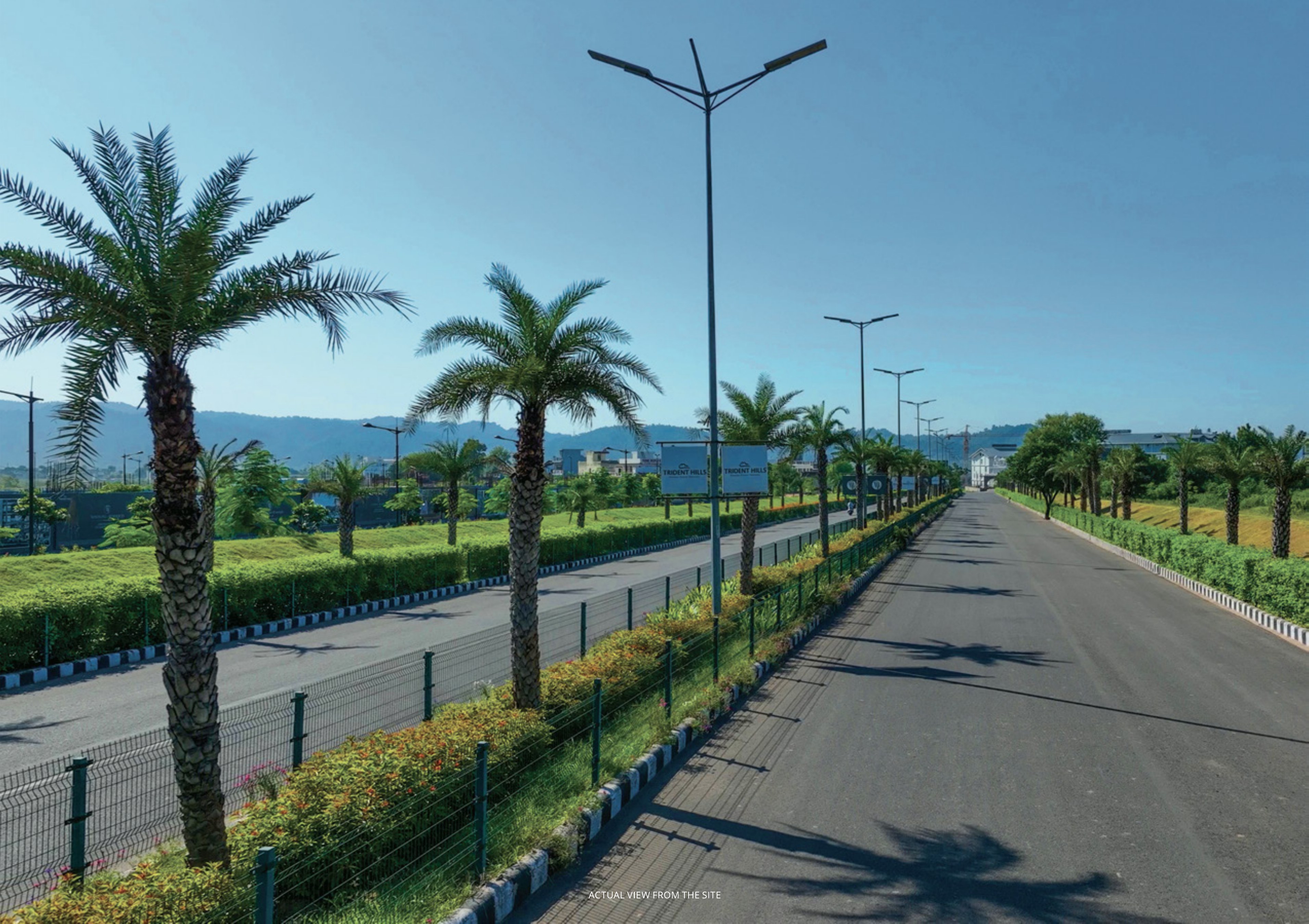 Trident Hills internal avenue Landscaped internal road inside Trident Hills Panchkula